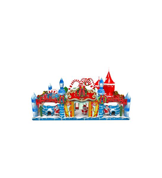 Buy cheap Christmas Theme Colorful Children Park Inflatable Slide Bouncy from wholesalers