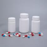Industrial Round Bottle Vitamin Capsule Plastic Bottle With Screw Cap for