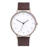 Buy cheap Sanded Rose Gold Leather Wrist Watch Quartz Movement With CE SGS Standard from wholesalers