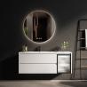 Buy cheap Single Sink LED Mirror Cabinet Moisture Resistant Bathroom Vanity from wholesalers