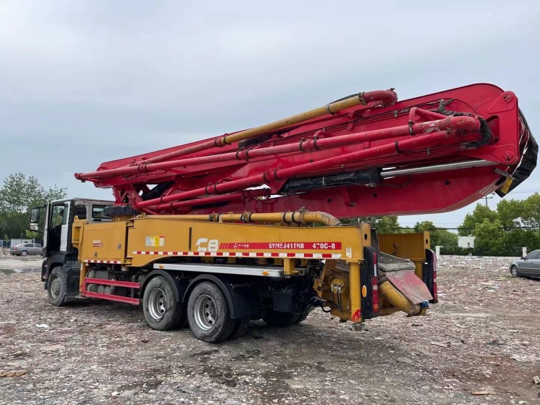 95% Near New Condition with Perfect Work Status 2020 47m Concrete Mounted Truck Pump Beton Pump Concrete Mixer Sale at Good Price