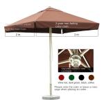 Aluminum Beach Sun Parasol With Large Size And Sturdy Pole For Durable Outdoor