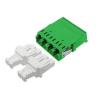 Buy cheap Green LC Fiber Optic Adapter Singlemode With Good Wearability from wholesalers