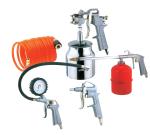 Professional Popular Model High Quality 5 Pieces Gravity Type Air Spray Gun Kit