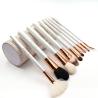 Buy cheap 9pcs White Color Travel Size Makeup Brushes Plastic Handle Facial Makeup Tool from wholesalers