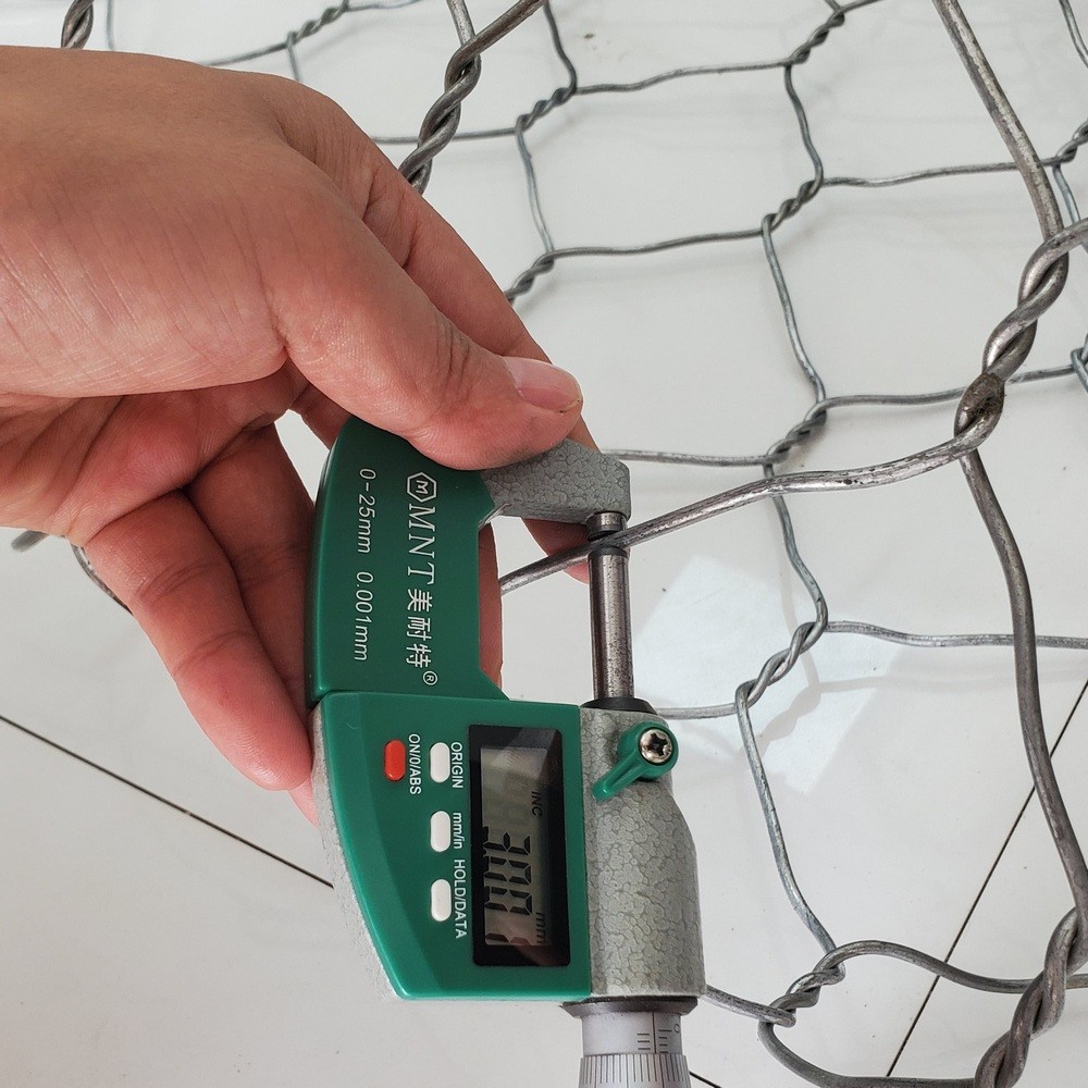 Galfan Wire 2.7mm Metal Gabions Basket Cage Construction Black Finish