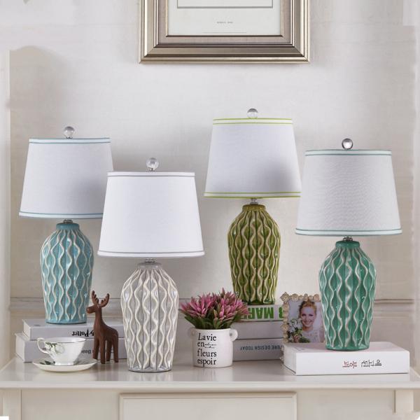 Buy cheap Ceramic LED Table Lamps Bedroom Bedside Lamp Nordic marble table lamp(WH-MTB-53) from wholesalers