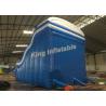 Buy cheap Four Lane Blue Inflatable Water Slide Adult / Kids Swimming Pool Water Slide from wholesalers