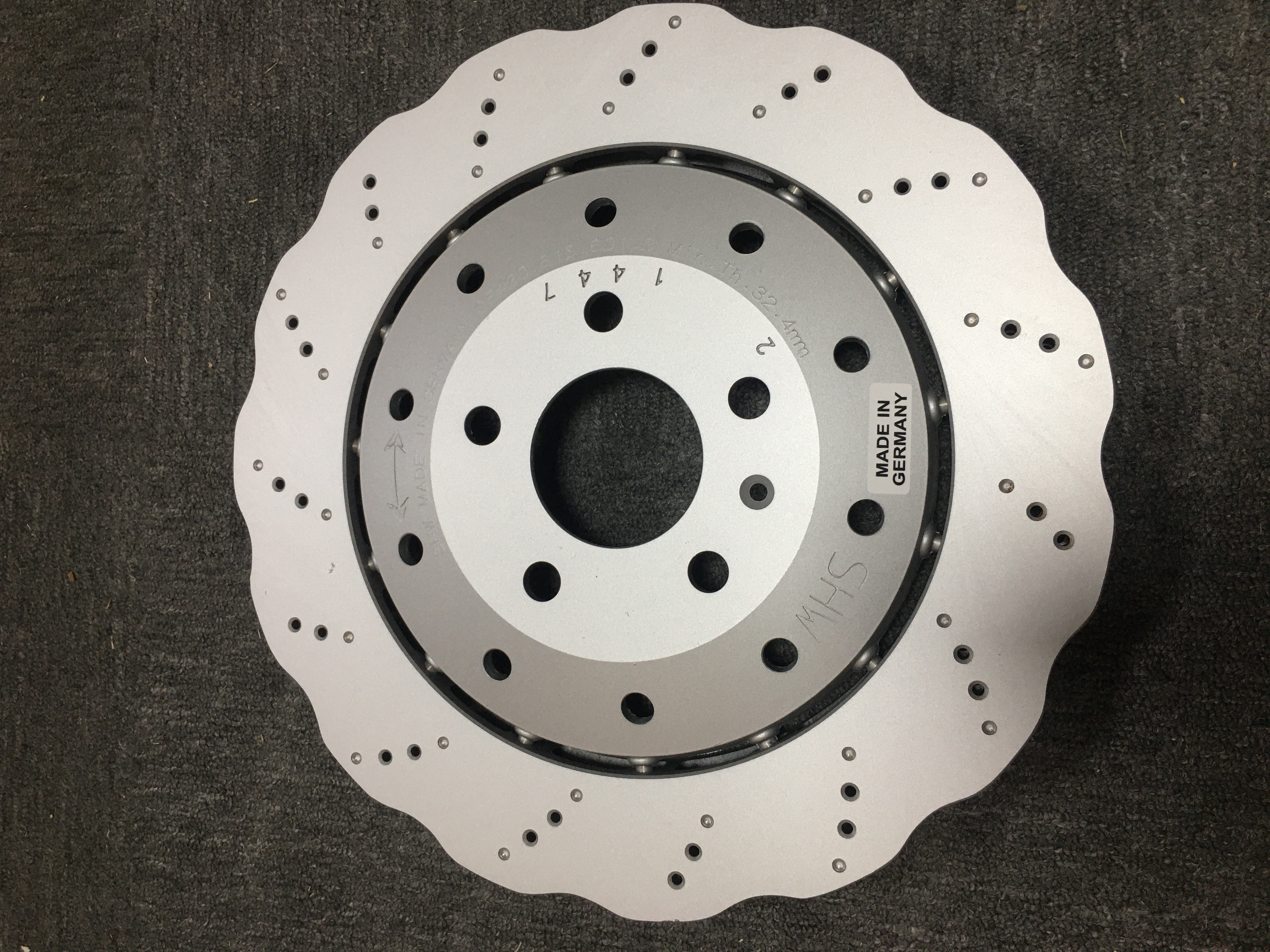 4S0615601B 420615601B Auto Brake Disc Rotors For Lamborghini