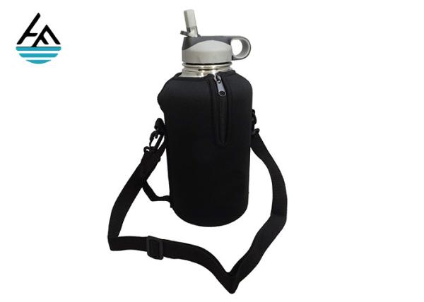 Buy cheap Black Printed Zipper Neoprene Can Sleeve Washable Cup Cooler Bag from wholesalers