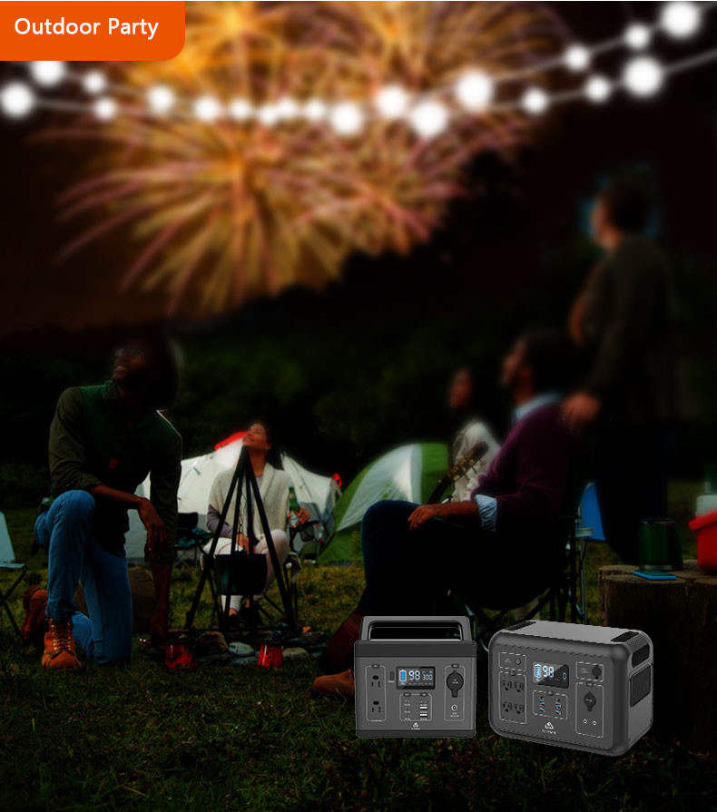 Mini Portable Power Station 500W 300W For Camping