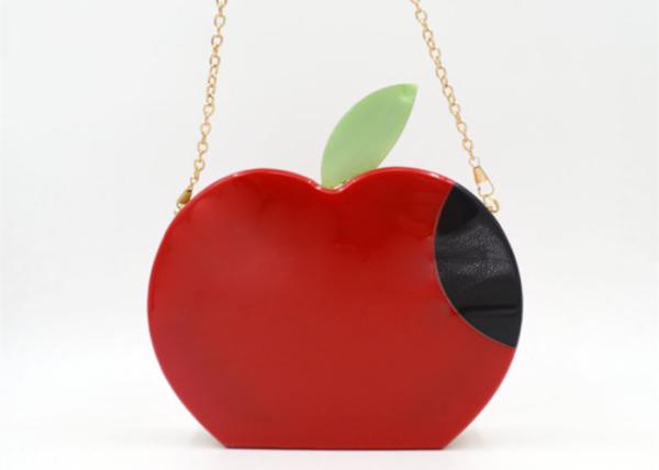 Buy cheap Fashion Apple Shape Evening Clutch Bags Red Everyday Clutch Purse For Party from wholesalers