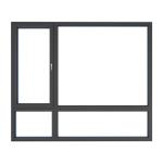 8-Way Seal European Style Thermal Break Aluminium Casement Windows for
