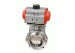 DC 1 - 5V T304 T316L Electric Actuated Butterfly Valve , Electrically Operated