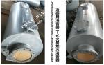 Marine boiler exhaust pipe silencer, spark extinguishing silencer VTJZ-65