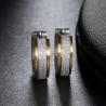 Buy cheap Silver Color&Gold-Color Punk Rock Stainless Steel Small Hoop Earrings for Women Wedding Party Jewelry from wholesalers