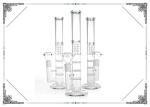 Buy cheap Triple Honeycomb Percolator Hookah Bongs 12 Inch Clear Straight Tube Glass from wholesalers