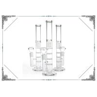 Buy cheap Triple Honeycomb Percolator Hookah Bongs 12 Inch Clear Straight Tube Glass product