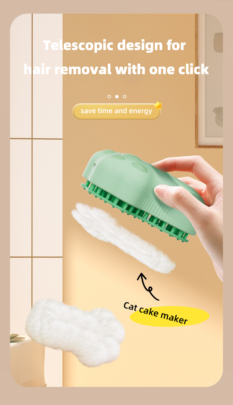 Pet Cat Steam Brush Not Applicable Power Source Upgrade UV Light and Self Cleaning