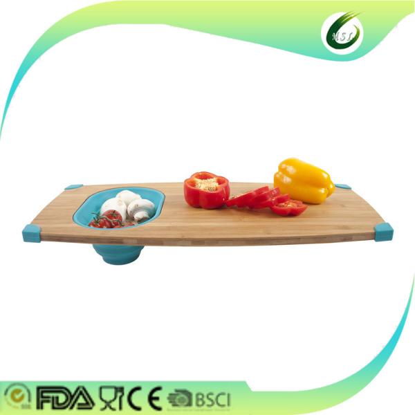 Buy cheap cutting board with colander from wholesalers