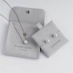 Microfiber Suede fabric Envelope Jewelry Bags Bulk Storage Custom Logo Button