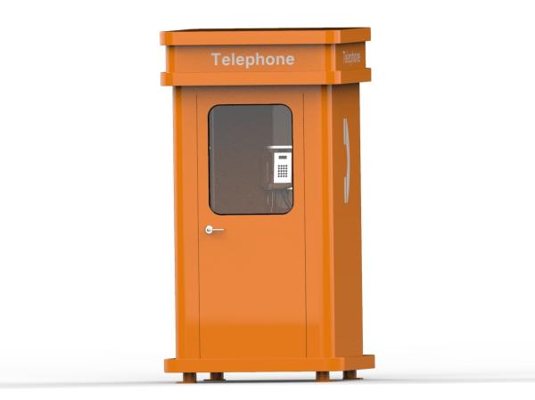 Buy cheap Orange Grp Outdoor Telephone Booth Soundproof Chemical Resistant from wholesalers