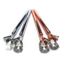 Buy cheap Blue Ink Metal Body Gel Diamond Crystal Pen CE Approved For Birthday Gift product