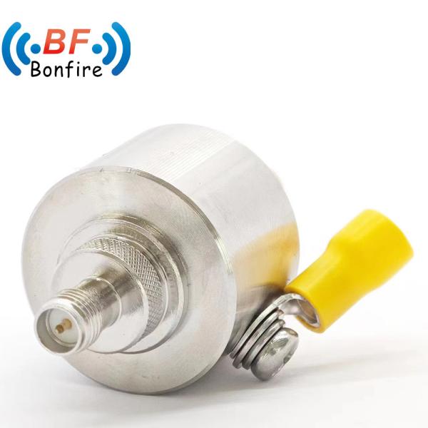 Grey 50ohm F Type Male Plug to F Female Jack Coaxial Surge Protector Arrestor 0