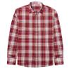 Buy cheap Couple Men′s Flannel Checked Shirt Buckle Ordinary Fitted Long-Sleeved Casual Shirt Pure Cotton from wholesalers