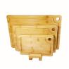 Buy cheap Highly Durable Sustainable Bamboo Cutting Board Sets with Stand L 45X30X1.9CM from wholesalers