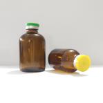 Rubber Stopper Sealed Amber Glass Injection Vial in 20ml 30ml 100ml Capacity