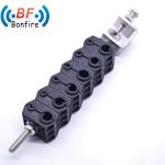 0.410kg Package Gross Weight 22.4mm Double Click-on Hangers for Coaxial Cable