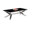 Buy cheap Rectangle Fixed Dining Table , Stainless Steel Black Painted Dining Table from wholesalers