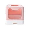 Buy cheap ABS Portable Collapsible Top Entry Cat Litter Box 5L With Door from wholesalers
