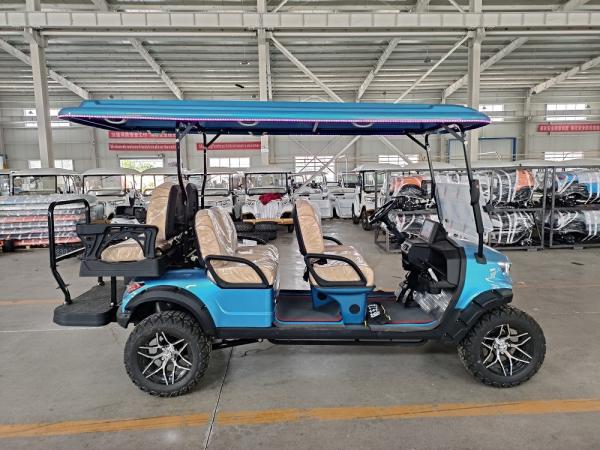 6 Passenger Electric Off Road Golf Cart Front Suspension Made China Electric