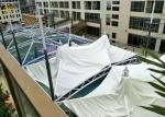 Restaurant Structure 3000N PVDF Tensile Roof Canopy