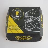 Buy cheap Eco Friendly 750gsm Thickness Paper Hamburger Box Takeaway Food Container product