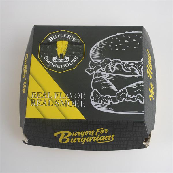 Buy cheap Eco Friendly 750gsm Thickness Paper Hamburger Box Takeaway Food Container from wholesalers