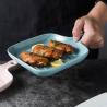 Buy cheap OEM High Temperature Firing Porcelain Baking Dish With Handle LFGB Certified from wholesalers