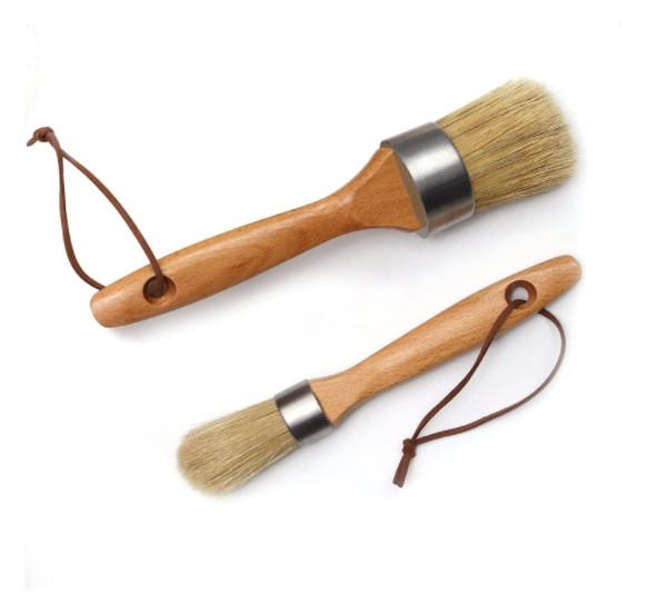 Buy cheap 2PCS Chalk Paint Brush Set Round For Furniture Stencils from wholesalers