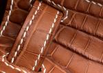 Square Crocodile Skin Bag , Yellowish Brown Crocodile Skin Handbag