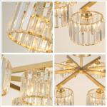 Fancy Crystal led ceiling lights Food Indoor Home lighting Fixtures (WH-CA-40）