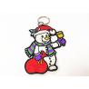 Buy cheap Cute Intricate Embroidered Fabric Keychain Durable Embroidered Key Rings from wholesalers