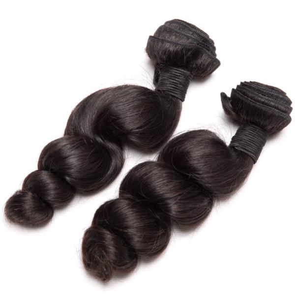 Buy cheap Loose Wave Curly Human Hair Weave Bundles Silk Soft With Thick Full Ends from wholesalers