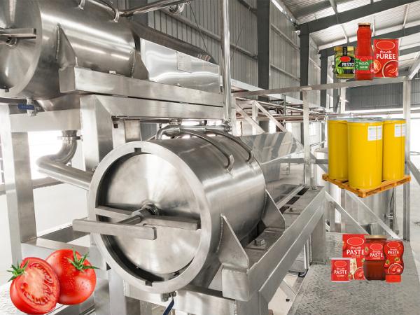 Buy cheap Commercial Tomato Puree Production Line SUS304 Automatic Tomato Processing Line from wholesalers