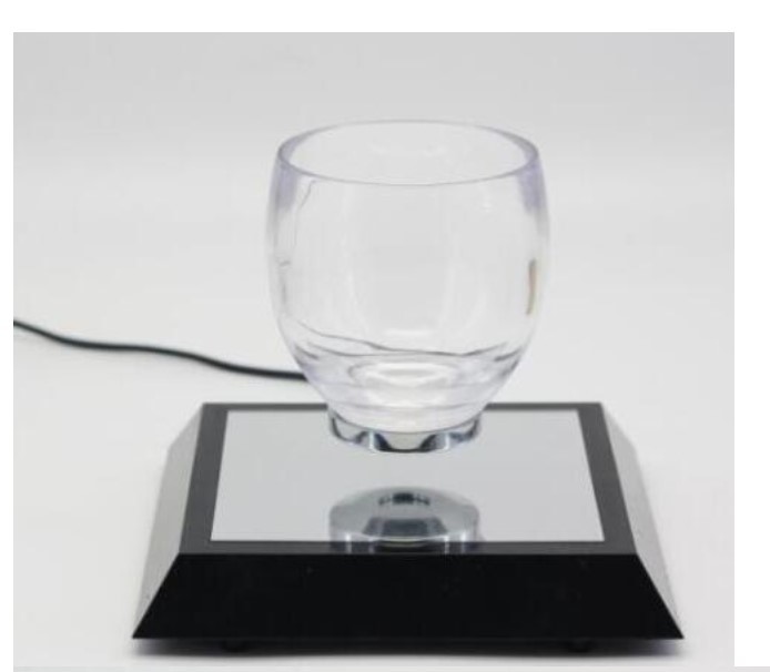 360 Rotating magnetic levitation Cocktail Glass cup display stands