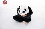 100% Polyester Flannel Fleece Fabric Kids Cute Panda Onesie Winter keep warm