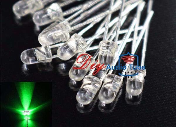 High Bright Output Green LED Diode , Infrared Light Emitting Diode For Outdoor