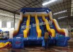 Colorful Durable Inflatable Water Slide Waterproof 0.55mm PVC Tarpaulin