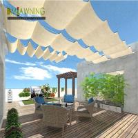 Buy cheap Sus316 Fabric Waterproof Retractable Cover Pergola Sliding retractable pergola product